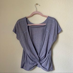 Lululemon lilac twist back tee